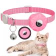 For AirTag Tracker Silicone Case Reflective Pet Cat Collar With Bell(Luminous Pink) Online Hot Sale