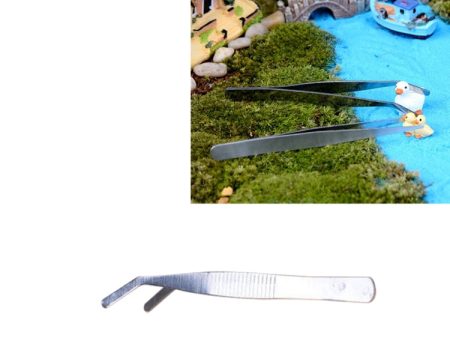 10 PCS Stainless Steel Plants Cleaner Tool Crooked Tweezer Plants Cleaning Tool Aquarium Maintenance Tools Marine Aquarium Live Plants Tweezers,Length:12cm Sale