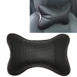 Four Seasons Breathable Leather Surface Car Neck Pillow Head Pillow(Black) on Sale