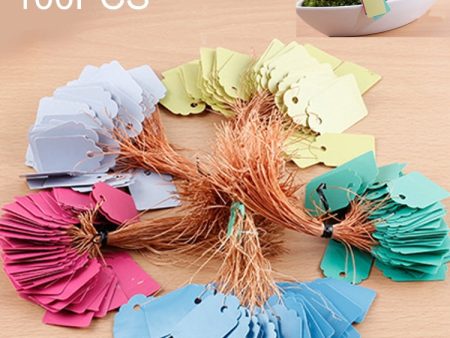 100 PCS Waterproof Durable and Reusable Plastic Nursery Garden Plant Label Flower Tag Mark Plant Tag Labels, Random Color Delivery For Discount