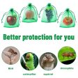 100pcs  Pack  Fruit Protection Bag Anti-Insect And Anti-Bird Net Bag 17 x 23cm(Red) Online