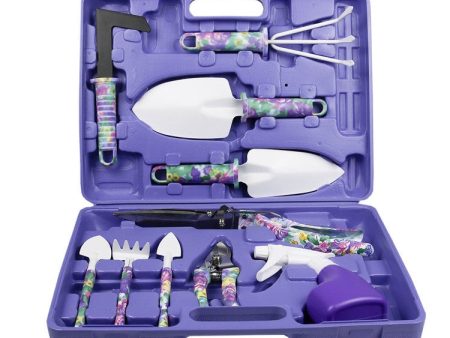 YL025 Potted Gardening Tool Set, Specification: 10 PCS   Set (Purple) For Sale