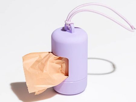 Pet Poop Bag Dispenser Dog Toilet Bowl Dispenser For Waste Bags(Purple) For Cheap