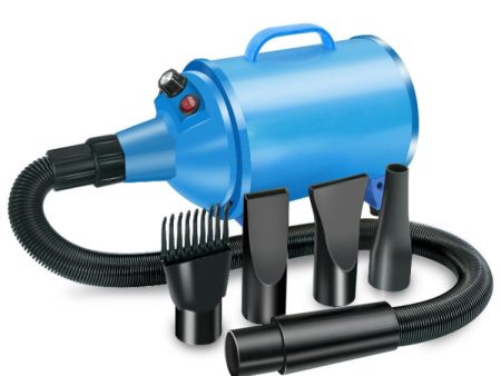 2100W Dog Dryer Stepless Speed Pet Hair Blaster Pet Water Blower 220V AU Plug(Pure Blue) For Sale