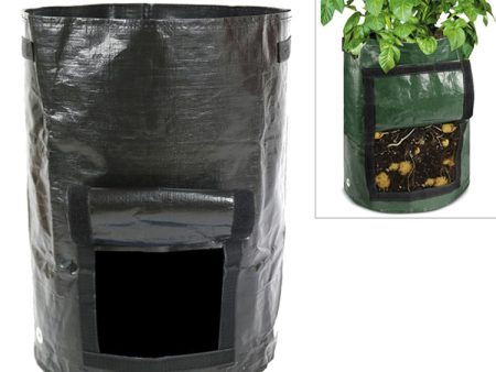 10 Gallons Potato Planting PE Bags Vegetable Planting Grow Bags Farm Garden Supplies, Size: 35cm x 45cm(Black) Hot on Sale