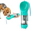 3 in 1 Leakproof Outdoor Dog Water Fountain Portable Pet Drinking Bottle, Size: 300ml+Food Box(Lake Blue) Online