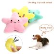 3pcs Pet Teething Toy Plush Starfish Sounding Toy(Green) Fashion