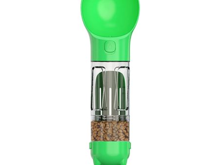 3 in 1 Leakproof Outdoor Dog Water Fountain Portable Pet Drinking Bottle, Size: 300ml+Food Box(Green) Discount