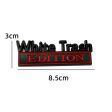 2 PCS Car Metal Modification Standard White Trash Edition Car Label Stickers(Black White) Online