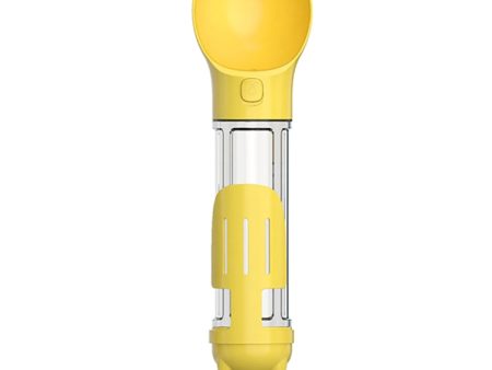 3 in 1 Leakproof Outdoor Dog Water Fountain Portable Pet Drinking Bottle, Size: 500ml(Yellow) Sale