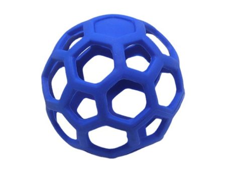 1030001 Dog Toy Hollow Ball Bite-resistant Elastic Pet Rubber Toy Balls, Spec: Hollow(Blue) on Sale