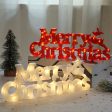 Merry Christmas Letters Modeling Lights(White Shell Button Battery) Online