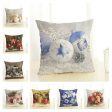 Christmas Decoration Cotton and Linen Pillow Office Home Cushion Without Pillow, Size:45x45cm(Silver Star) Discount