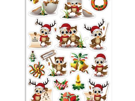 1 Set Christmas Cartoon Illustration Kids Toy Stickers, Size: 148x210mm(P-5) Fashion