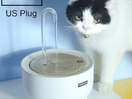 346578 Pets Automatic Circulation Filter Cat Flowing Drinking Fundation, Spec: US Plug(Crystal Faucet) Sale