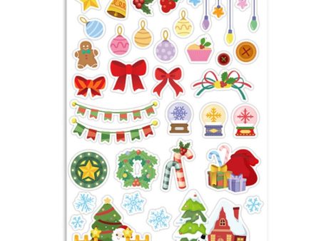 1 Set Christmas Cartoon Illustration Kids Toy Stickers, Size: 148x210mm(P-3) Sale