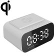 BT510 15W LED Clock Wireless Charging Bluetooth Speaker Multifunctional Smart Mirror Alarm Clock Audio(White) For Cheap