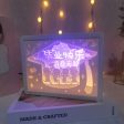 Stereoscopic Paper Cutout Light Christmas Night Light(Happy Graduation) on Sale