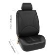 9 in 1 Universal PU Leather Four Seasons Anti-Slippery Cushion Mat Set for 5 Seat Car (Black) Online Sale