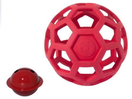 1030001 Dog Toy Hollow Ball Bite-resistant Elastic Pet Rubber Toy Balls, Spec: Bell(Red) For Discount