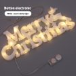 Merry Christmas Letters Modeling Lights(White Shell Button Battery) Online