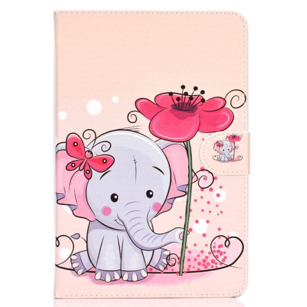 For 7 inch Universal Tablet PC Colored Drawing Pattern Horizontal Flip PU Leather Case with Holder & Card Slot(Elephant Flowers) Discount